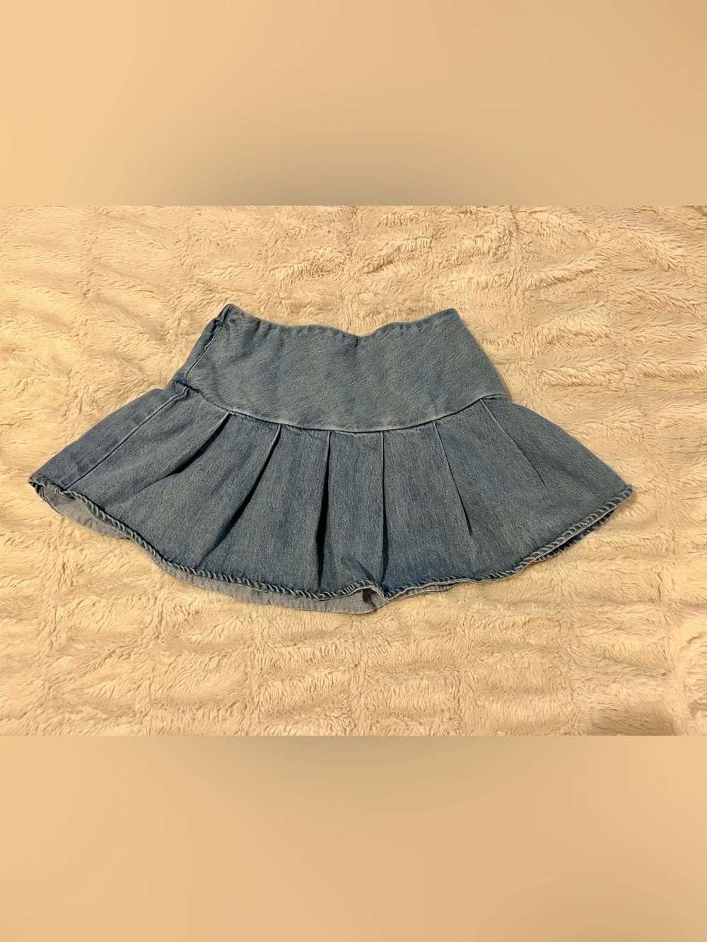 Old Navy Denim Pleated Jean Skirt Girls’ Size Large (10-12)